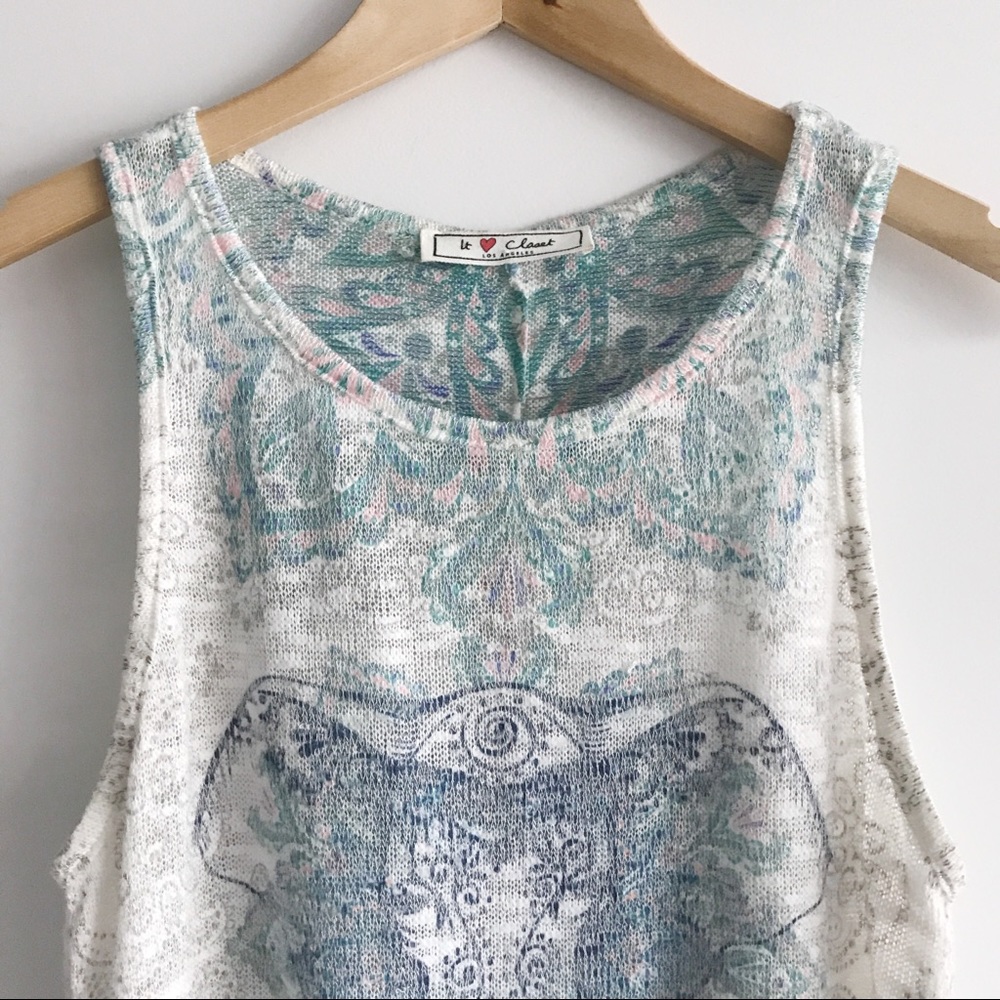 Elephant Sleeveless Tunic Small - Picture 3 of 8